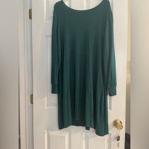 AB Studio Green long sleeve sweater dress xxl